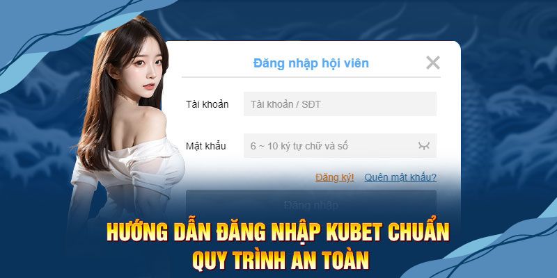 Người chơi cần điền thông tin cá nhân vào khung Kubet đăng nhập 